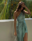 Chic One Shoulder Satin Party Dress Long Classy Prom Dress Classy Evening Dress