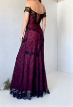 Chic Sheath Strapless Burgundy Tulle Prom Dress Long Classy Prom Dress