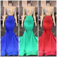 Chic Yellow Sleeveless Crystals Sheer Tulle Evening Prom Dress New Arrival Mermaid Evening Gowns