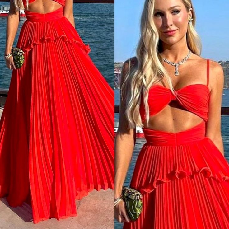 Chiffon Classy Prom Dress Spaghetti Strap Floor Length Sleeveless Classy Evening Dress
