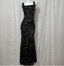 Classic Black Mermaid Square Neck Spaghetti Strap Sequin Long Classy Prom Dress