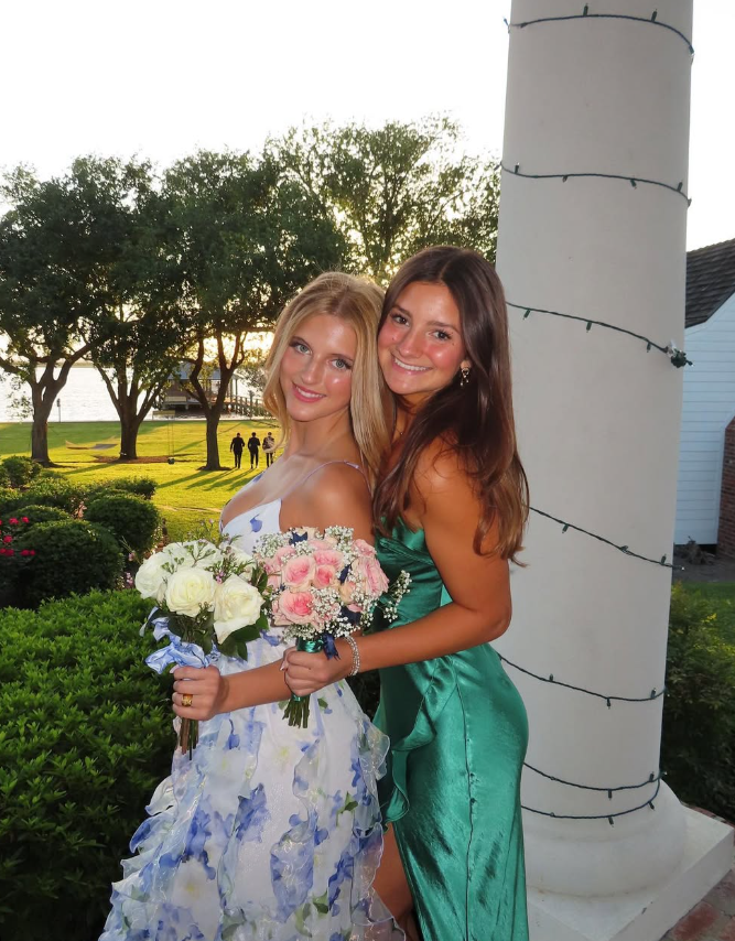 Classic Blue Floral Classy Prom Dress Long Classy Evening Gown