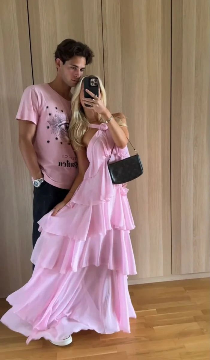 Classic Pink Classy Prom Dress Long Classy Prom Gown 22Th Birthday Outfit