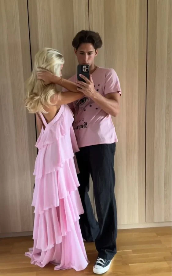 Classic Pink Classy Prom Dress Long Classy Prom Gown 22Th Birthday Outfit