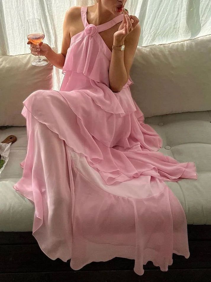 Classic Pink Classy Prom Dress Long Classy Prom Gown 22Th Birthday Outfit