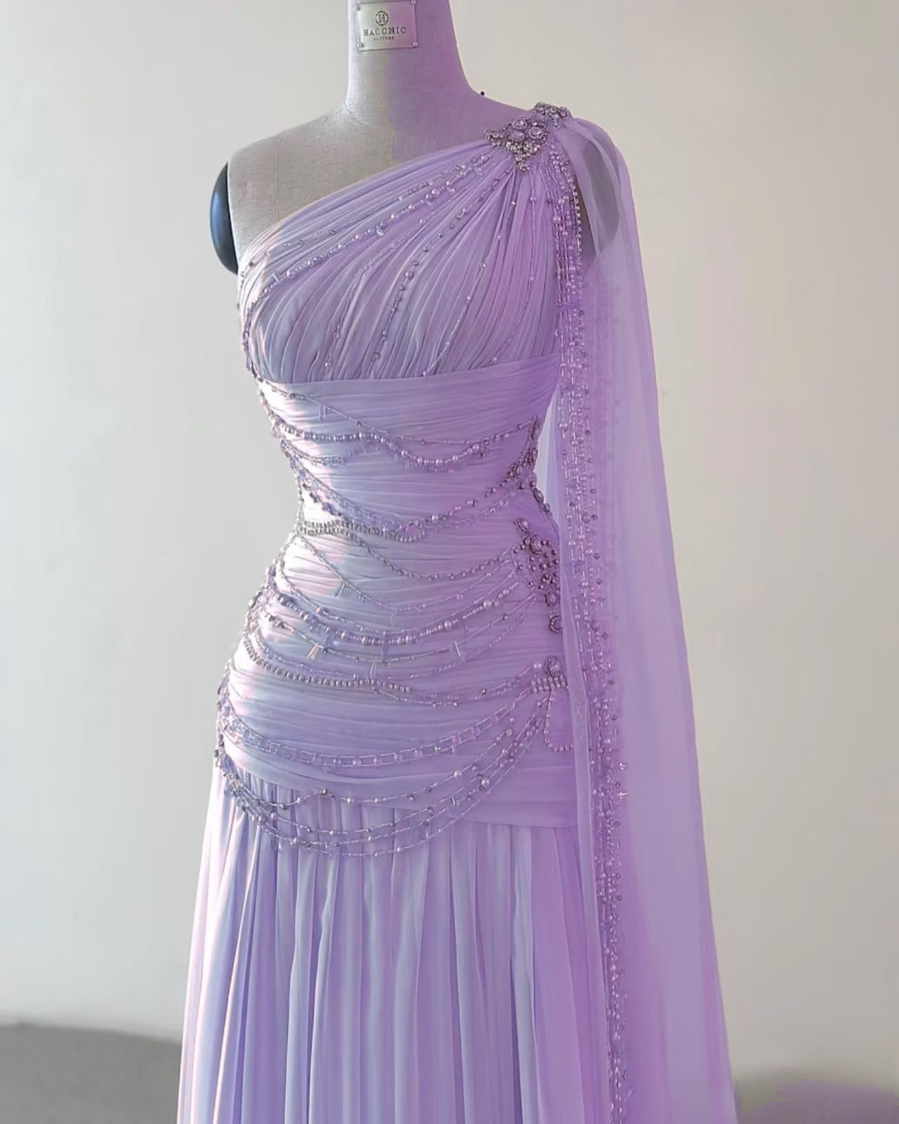 Classy A Line One Shoulder Pink Chiffon Classy Evening Gown Classy Prom Dress
