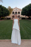 Classy A Line Strapless White Chiffon Long Classy Evening Dress Classy Prom Dress