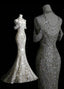 Classy Mermaid Off The Shoulder Silver Sequin Long Party Dress Classy Prom Dress