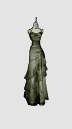 Classy Mermaid Spaghetti Straps Green Classy Prom Dress Long 18Th Birthday Outfit Senior High School Dance Party Dress