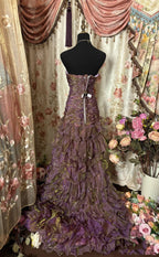Classy Mermaid Strapless Ruffles Long Classy Evening Dress Classy Prom Dress