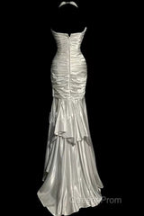 Classy Mermaid Sweetheart Lace Ivory Long Evening Gowns Evening Prom Dress