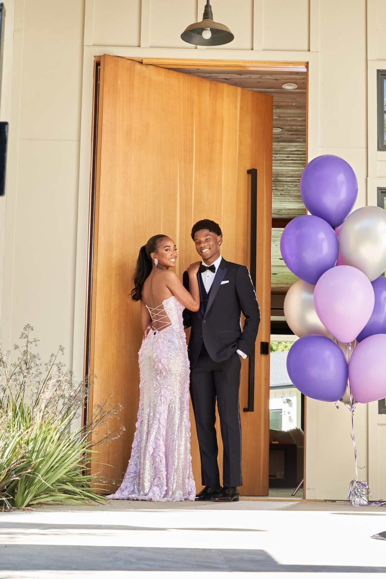 Classy Mermaid Sweetheart Lilac Sequin Slit Long Classy Evening Dress Classy Prom Dress Secondary image