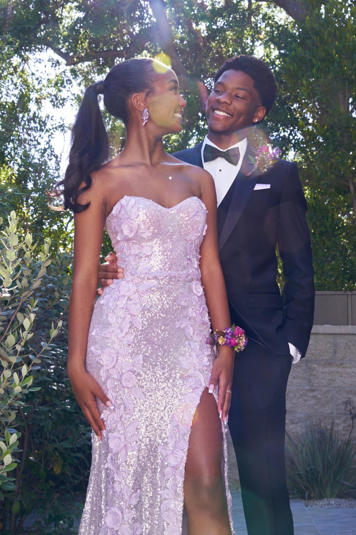 Classy Mermaid Sweetheart Lilac Sequin Slit Long Classy Evening Dress Classy Prom Dress