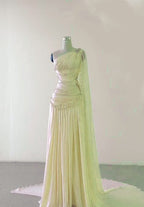 Classy Sheath One Shoulder Pink Long Chiffon Classy Evening Gown Classy Prom Dress