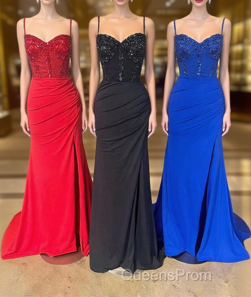 Cold Sleeves Sequin Top Mermaid Long Evening Prom Dress Main image
