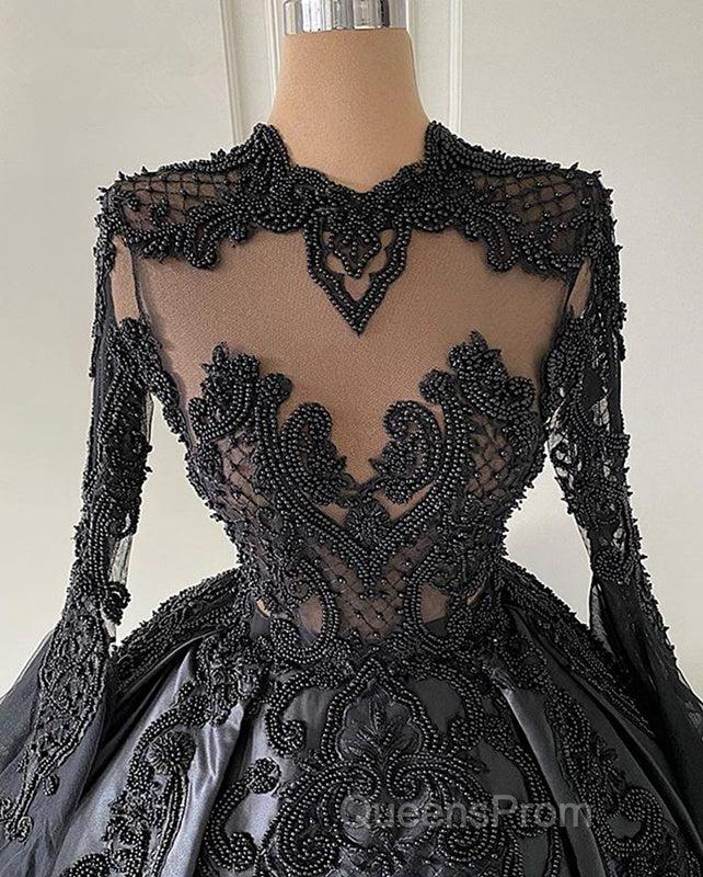 Custom Black African Wedding Gown, Satin Black Wedding Dress, African Evening Evening Prom Dress Secondary image