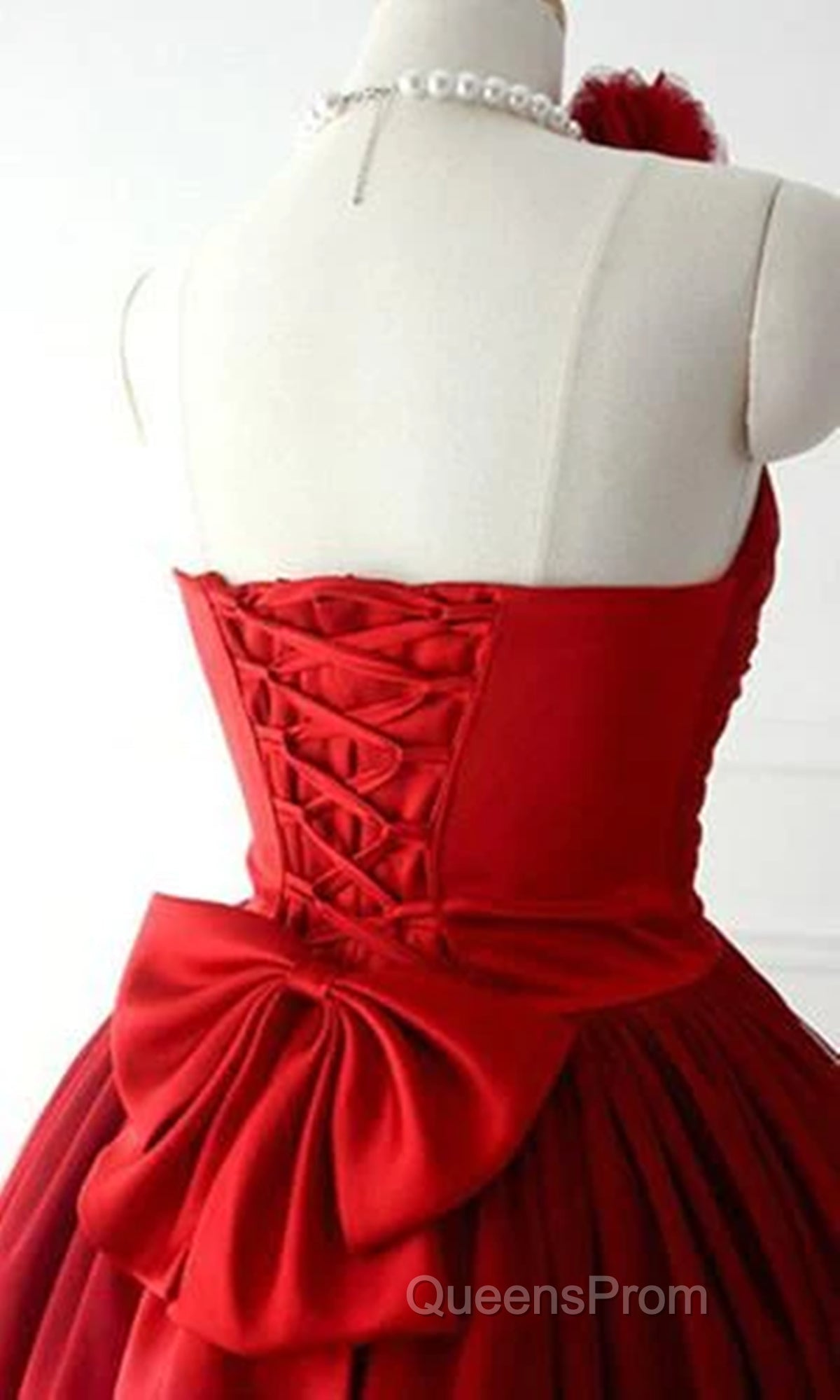 Custom Made Short Burgundy Evening Prom Dress, Burgundy Bridesmaid Dress, Graduation/Homecoming Dress Secondary image