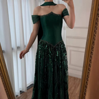 Customized Special Occasion Dress Long Sequins Classy Prom Dress Luxury Dress Sharon Happy Classy Evening Dress