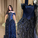 Customized Special Occasion Dress Long Sequins Classy Prom Dress Luxury Dress Sharon Happy Classy Evening Dress