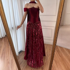 Customized Special Occasion Dress Long Sequins Classy Prom Dress Luxury Dress Sharon Happy Classy Evening Dress
