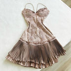 Barbie Raquel A Line Spaghetti Straps Green Lace Short Outfit Homecoming Dress