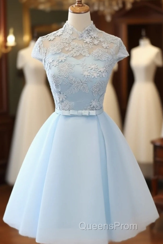 Cute Light Blue Homecoming Dress For Sale, Lovely Tulle Formal Dress, Party Dress Main image