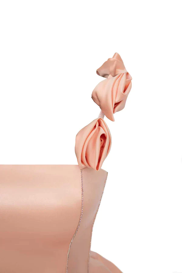 Cute Pink Ruffles Short Classy Prom Dress Homecoming Dress