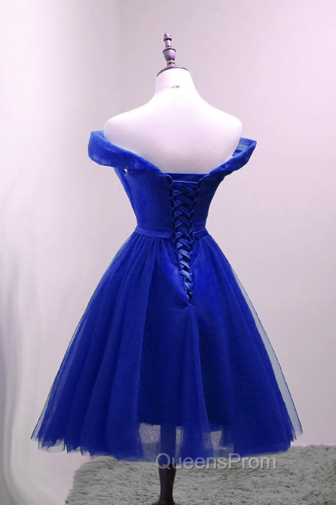 Cute Royal Blue Tulle Simple Party Dress , Lovely Evening Dress, Blue Homecoming Dress Secondary image
