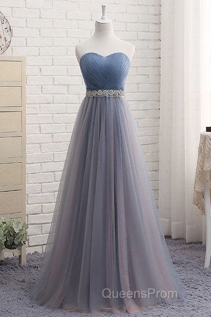 Cute Sweetheart Neck Tulle Evening Prom Dress, Tulle Bridesmaid Dress Secondary image