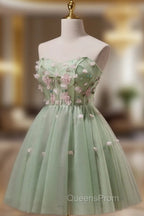 Cute Sweetheart Tulle Short Party Dress, Cute Homecoming Dress Evening Dress