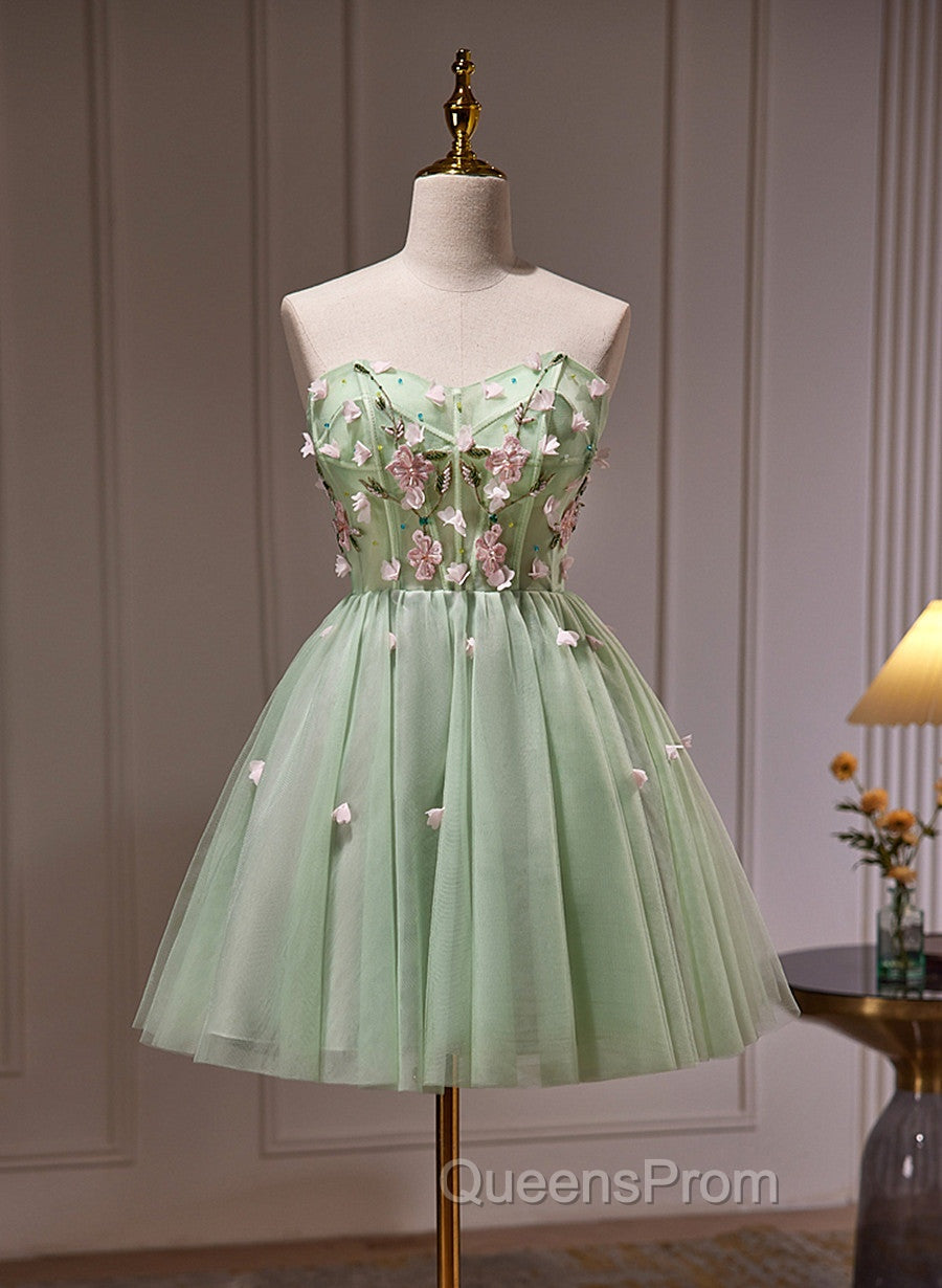 Cute Sweetheart Tulle Short Party Dress, Cute Homecoming Dress Evening Dress Secondary image