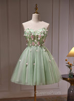 Cute Sweetheart Tulle Short Party Dress, Cute Homecoming Dress Evening Dress