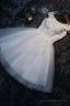 Cute Tulle Short A-Line Prom Dress, Off the Shoulder Homecoming Party Dress