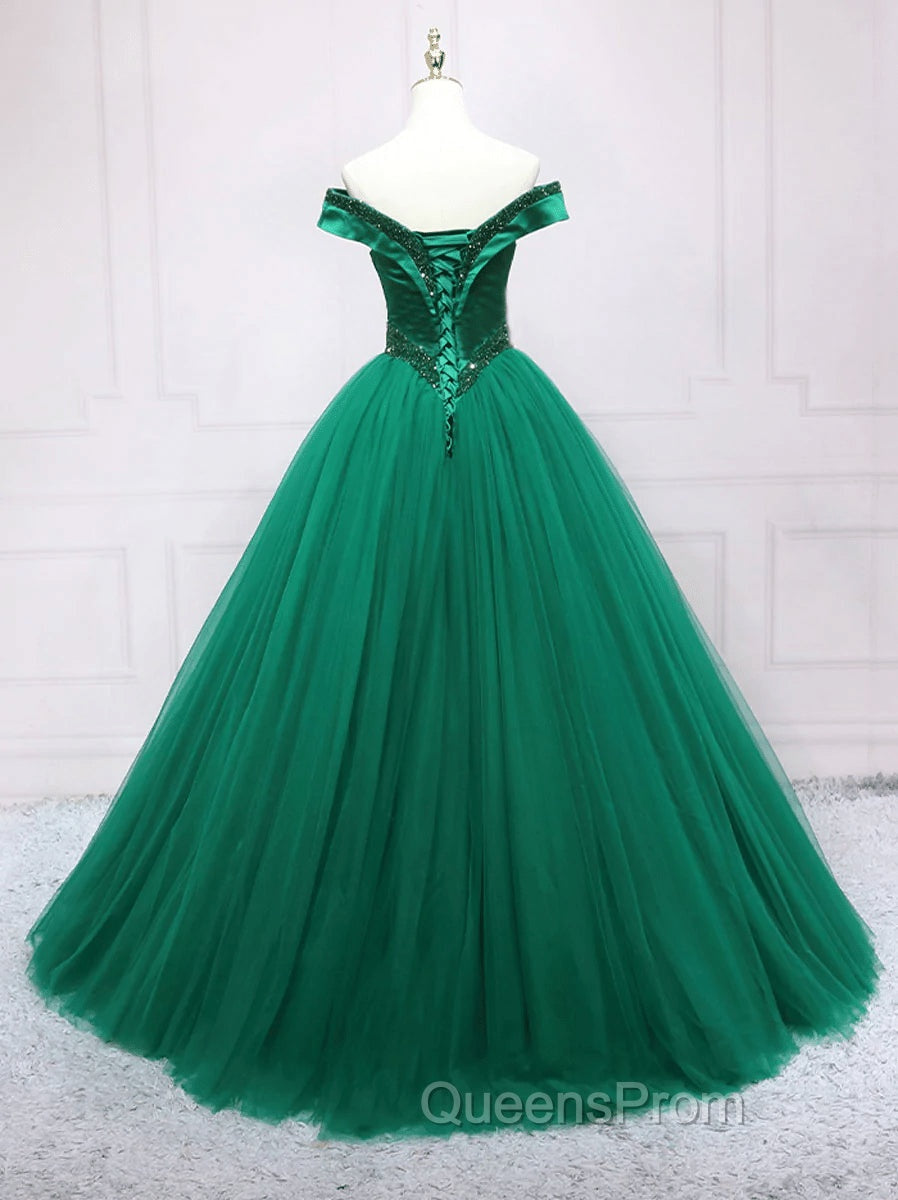 Dark Green Princess Long Evening Dress Green Party Dress Sweet 16 Dress Evening Prom Dress shops