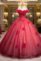 Dark Red Beading Evening Prom Dress With Corset, Off The Shoulder Short Sleeve Floor-Length Party Dress