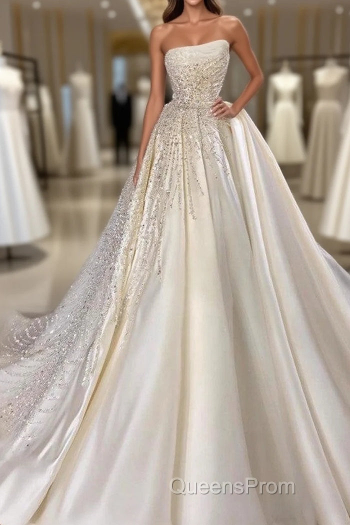 Designer Ball Gown Wedding Dress With Crystals Online Main image