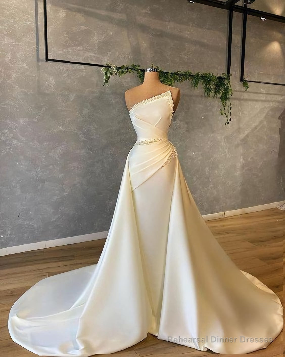 White Long Evening Dresses, Prom Party Dresses Main image