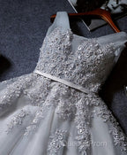 Cute A Line Tulle Lace Short Evening Prom Dress, Homecoming Dress