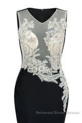 Portrait Trumpet Sweep Train Sleeveless Beading Evening Dresses