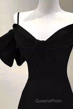 Elegant A Line Black Long Evening Prom Dress Formal Evening Dress