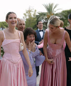 Elegant A Line V Neckline Bridesmaid Dress Floor-Length Satin Long Pink Classy Evening Dress Classy Prom Dress