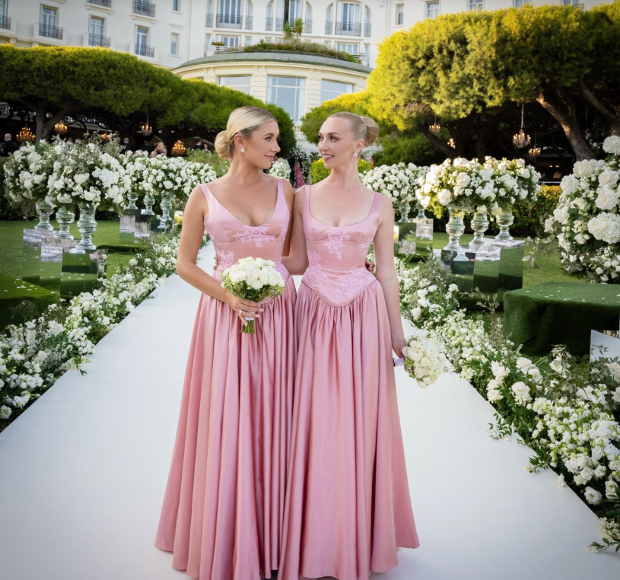 Elegant A Line V Neckline Floor-Length Satin Long Pink Classy Evening Dress Classy Prom Dress