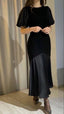 Elegant Black Modest Classy Prom Dress