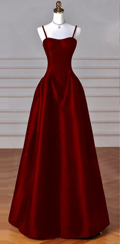 Elegant Black A-Line Satin Long Classy Prom Dress Long Classy Prom Dress