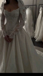 Elegant Bridal Dress Ball Gown Off The Shoulder White Lace Wedding Dresses Minimalist Bridal Gowns