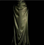 Elegant Dark Green Spaghetti Strap V-Neck Ruched Satin Long Classy Prom Dress