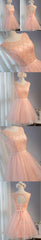 Elegant Diamond Beads Lace Organza Sleeveless Scoop Neckline Lace Up Back For Teen Lovely Homecoming Dress