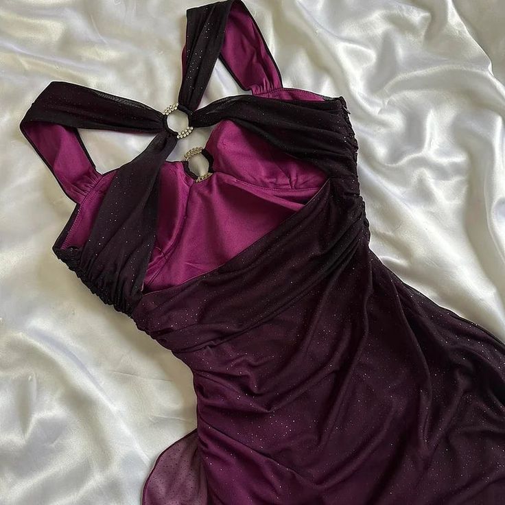 Affordable Dress Under $160||Elegant Gradient Navy Blue Sheath Spaghetti Straps Sparkling Chiffon Classy Prom Dress For Party