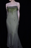 Elegant Green Spaghetti Strap Mermaid Ruffle Sequin Chiffon Long Classy Prom Dress
