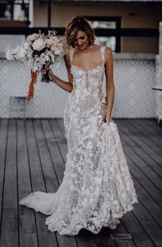 Elegant Long Mermaid Lace Applique Classy Prom Dress Wedding Dress Classy Evening Dress